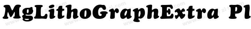 MgLithoGraphExtra Plain字体转换